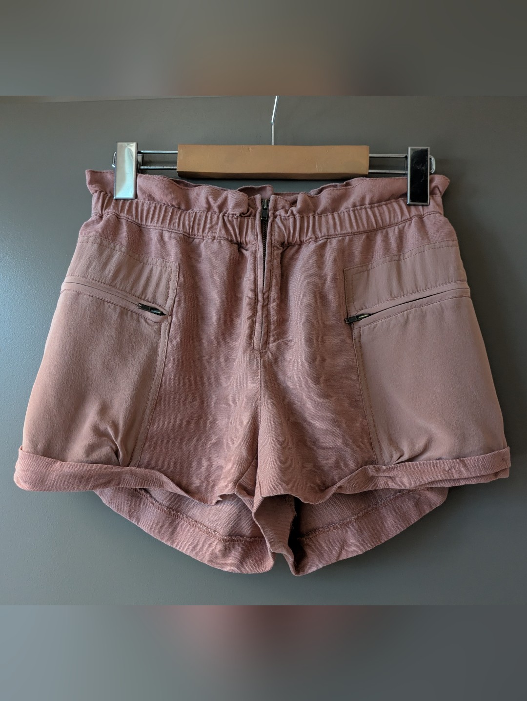 Wilfred Linen Blend Shorts "Paradis"Paperbag Waist Size 0 Summer Coastal Resort